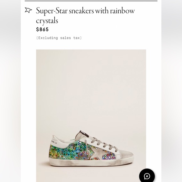 Golden Goose - Superstar Sneakers w/ Rainbow Crystals 38 - Picture 6 of 8